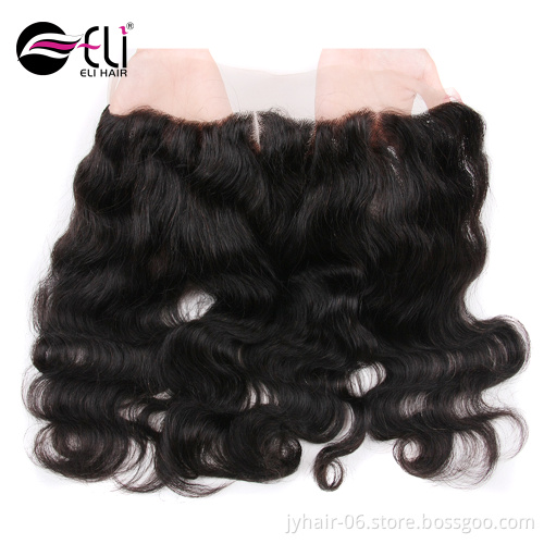 Brazilian Body Wave Lace Frontal Closure 13 X 4 ear to ear Closure with Baby Hair Human Hair Free Part